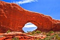 North Window in the Arches National Park Royalty Free Stock Photo