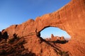 North Window Framing Turret Arch Royalty Free Stock Photo