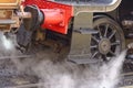 Steam Train Wheel at goathland, yorkshire, england