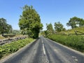 Country road in, Hardraw, Hawes, UK