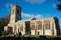 Northampton, U.K., November 18, 2019 - Castle Ashby parish Church on a sunny autumn morning Royalty Free Stock Photo