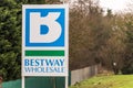 Northampton UK January 11 2018: Bestway Wholesale Cash and Carry logo sign post Royalty Free Stock Photo