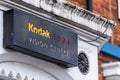 Northampton UK January 06 2018: Kodak Lens Vision Centre logo sign post Royalty Free Stock Photo