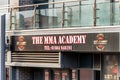 Northampton UK January 05, 2018: The MMA Academy logo sign in SOL Northampton Town centre Royalty Free Stock Photo