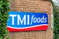 Northampton UK January 11 2018: TMI Foods logo sign exterior Royalty Free Stock Photo