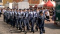 Northampton UK: 29 June 2019 - Armed Forces Day Parade Cadets marching on Market Square