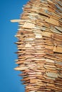 Northampton, UK - May 5, 2022: Knife Angel sculpture displayed outside The Parish Church Of All Saints Royalty Free Stock Photo