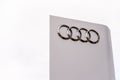 Northampton UK October 29, 2017: Audi Sport logo sign stand Sixfields Reatil Park Royalty Free Stock Photo