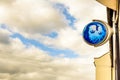 Northampton UK October 3, 2017: Barclays bank logo sign stand Northampton industrial estate