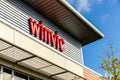 Northampton UK October 3, 2017: Winvic logo sign stand Northampton industrial estate