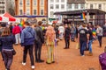 Northampton UK, 18th May 2019: LGBT+ Pride Festival crowd at Love Northampton Market Square