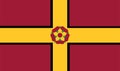 Northamptonshire flag .Northamptonshire County, England.