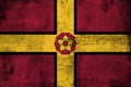 Northamptonshire rusty and grunge flag illustration