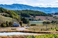 Northeast China rural countryside landscape in autumn