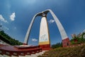 Northeast Liberation Monument left side up shot Royalty Free Stock Photo