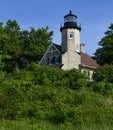 Northeast View of the White River Lighthouse Royalty Free Stock Photo