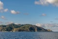 The northeastern coast of Gorgona Island, Italy, seen from the sea