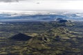 Northeastern part of Lakagigar volcanic fissure from Laki volcano to Vatnajokull glassier in South of Iceland