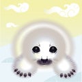 The snow seal Royalty Free Stock Photo