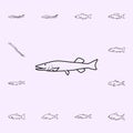 northen pike icon. Fish icons universal set for web and mobile