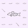 northen searobin icon. Fish icons universal set for web and mobile