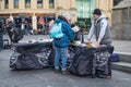 Northern Animal Welfare Co-Opperative table stand display in the street