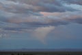 Arizona Vermillion Cliffs Sunset with spiral cloud