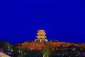 In northern China ancient architecture in the evening, on the la Royalty Free Stock Photo