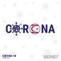 Northern Cyprus Coronavirus Typography. COVID-19 country banner