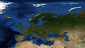 Northern Europe from space zoom