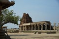 Northern gate and gopuram at the Vijaya Vittala Temple at Humpi Royalty Free Stock Photo