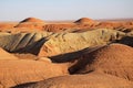 Hills in Sarkavir desert , central desert of Iran Royalty Free Stock Photo