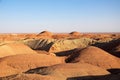 Hilly desert , central desert of Iran Royalty Free Stock Photo