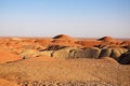 Hilly desert , central desert of Iran Royalty Free Stock Photo