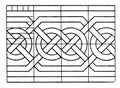 Northern Interlacement Band is a Scandinavian, vintage engraving