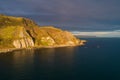 Northern Ireland. Atlantic coast, cliffs and coastal road Royalty Free Stock Photo