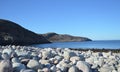 Northern landscape with rocks and sea