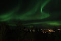 Northern Light above Leknes in Lofoten