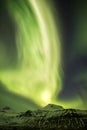 Northern Light Aurora borealis at Kirkjufell Iceland with fully