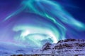 The Northern Light Aurora Iceland Royalty Free Stock Photo