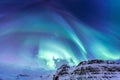 The Northern Light Aurora Iceland Royalty Free Stock Photo