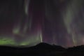 Northern Light shower above Lofotens hills Royalty Free Stock Photo