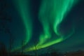 Northern lights (Aurora Borealis) swirls