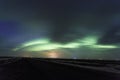 Colorful northern lights Aurora Borealis, Iceland Royalty Free Stock Photo