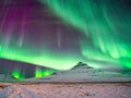 northern lights of aurora realis in iceland