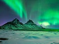 northern lights of aurora realis in iceland