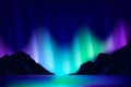 Northern lights background.