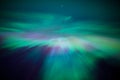 Northern lights corona above Royalty Free Stock Photo