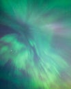 Northern lights corona above Royalty Free Stock Photo