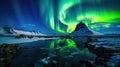 Northern lights display in Iceland AI generated